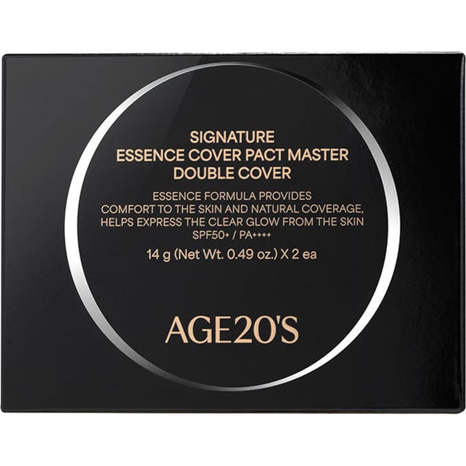 [AGE20's] Signature Essence Cover Pact Master Double Cover met navulling (3 kleuren) SPF 50+ PA++++ 14g*2EA No.23 black