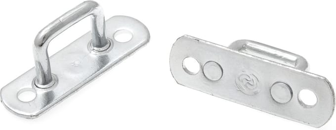 2x Zeilogen - 15mm - onderplaat smal - Gegalvaniseerd