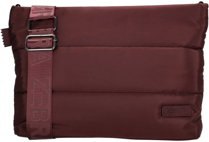 Zebra Trends Elske Crossbody Schoudertas - Trendy Puffer Dames Tas - Bordeaux rood