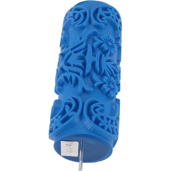Patroon Verfroller Muurdecoratie Rond Rubber Herbruikbaar Multifunctioneel Kunst Textuurroller voor blue