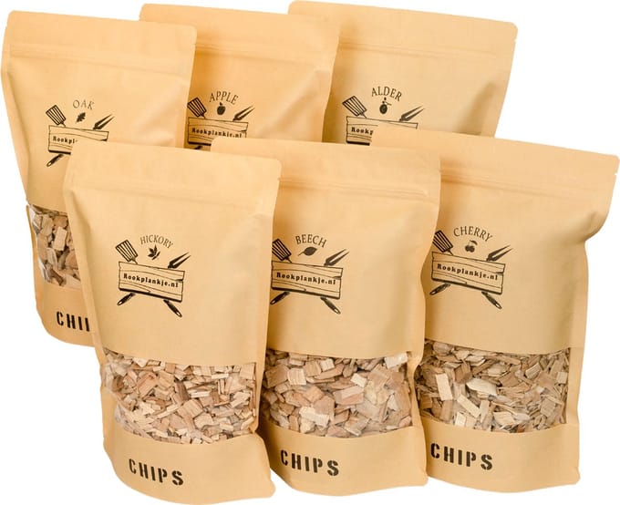 Chips Assortiment XXL | BBQ | Rookhout