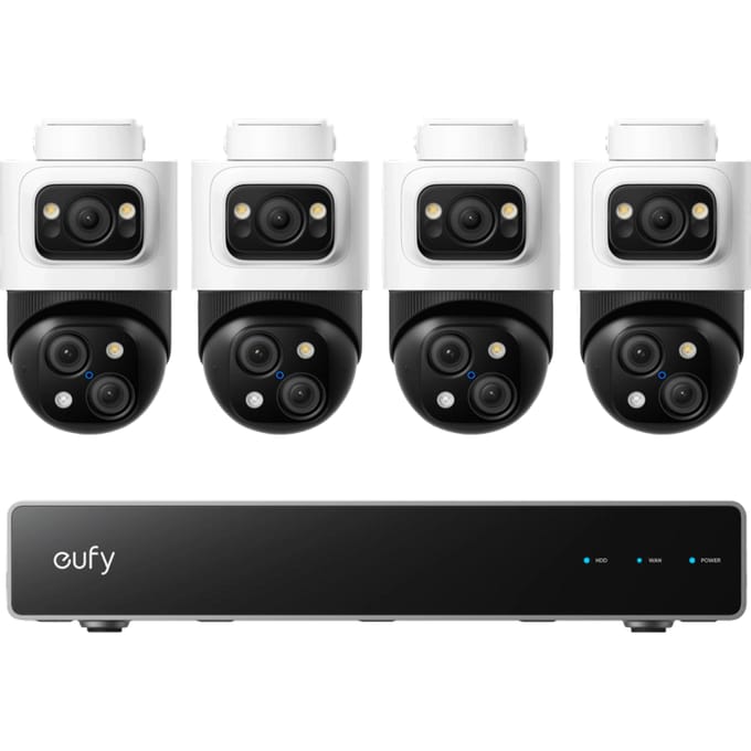Eufy PoE NVR Security System S4 Max E8E00322 IP-Netwerk-videorecorderset Kabelgebonden, LAN 3840 x 2160 Pixel