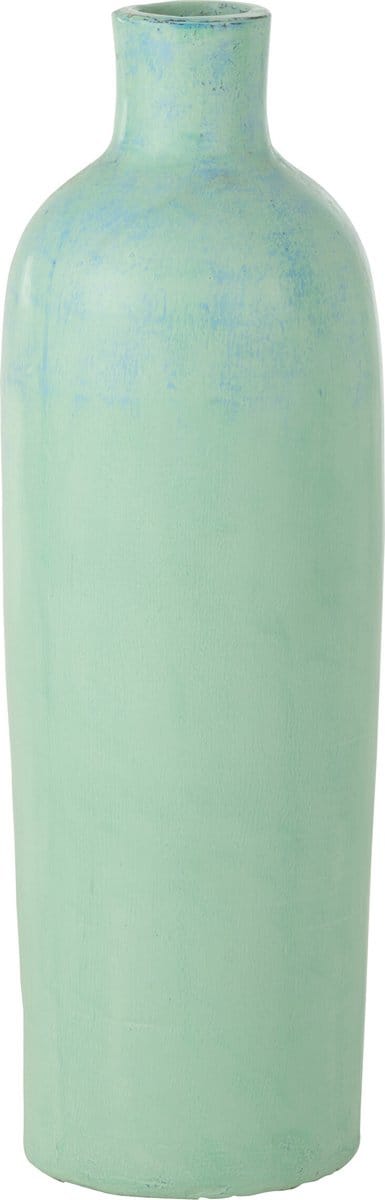 J-Line vaas Justine Terracotta - beton - blauw - medium