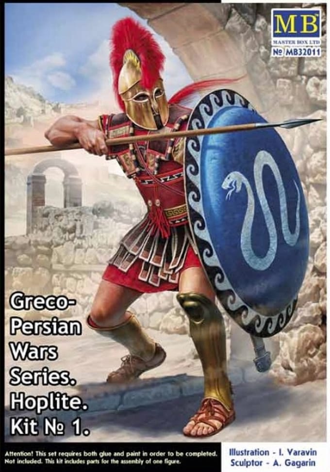 Master Box Modelbouwpakket Militaire voertuigen - 32011 Greco-Persian Wars Series Hoplite - Kit #1 Plastic - 1:32 - Modelbouw