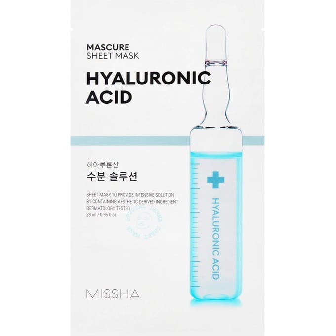 [Promotie] MISSHA - Mascure Solution Sheet Mask - Hyaluronic Acid - 1stuk