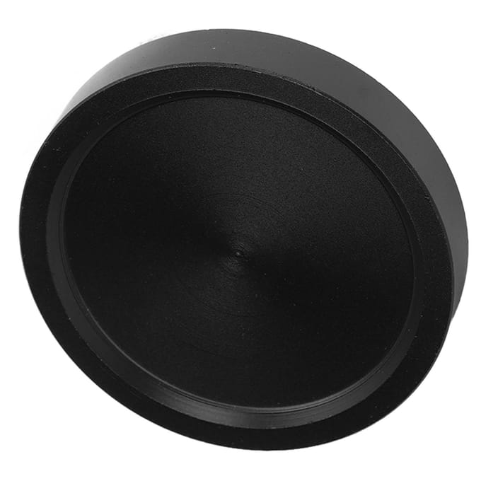Bouchons anti-poussière pour oculaire de télescope M54x0,75 Couvercle d'objectif fileté interne Alliage d'aluminium Noir black