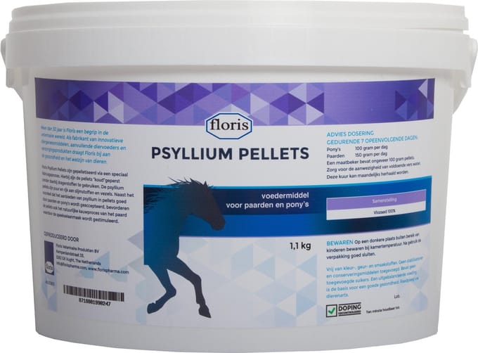Floris pharma Psyllium Pellets voor paarden 1.1 kg