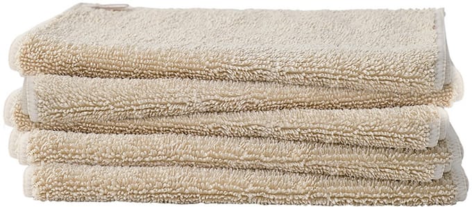 Microvezel vaatdoek - keukendoek - duurzaam - 4-pack - kaki - 25x25cm