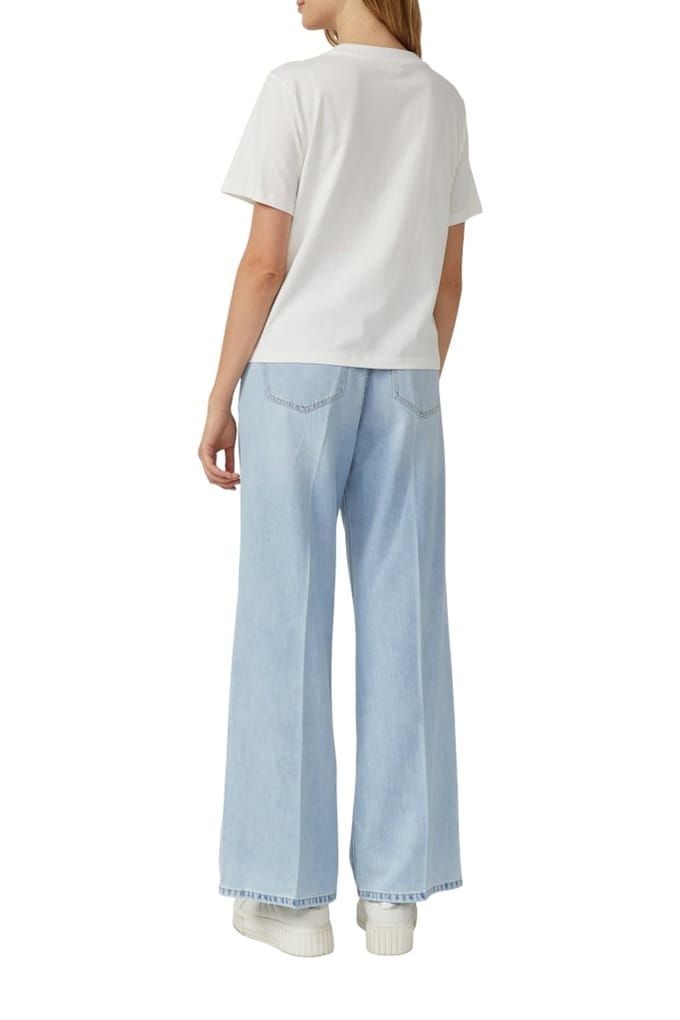 s.Oliver T-shirts Offwhite Größe: 36 | Jeans Outlet | Damen | Weiß