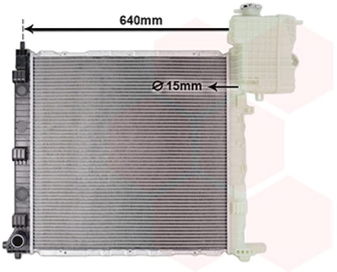 Van Wezel - RADIATOR VOOR MERCEDES BENZ VITO 1995-2003 6385012701