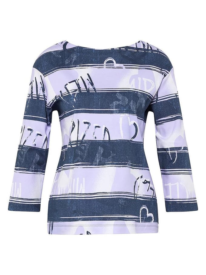 Shirt boothals Van Rabe paars