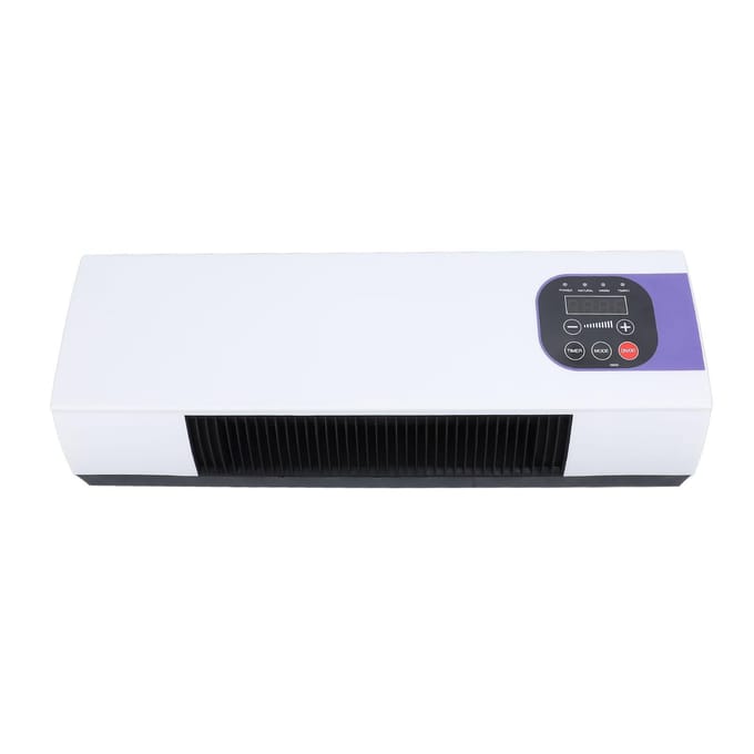 Aan de muur gemonteerde verwarmingsmachine Dubbel gebruik Zeer efficiënte elektrische wandverwarming met Natuurlijke Wind Warm black