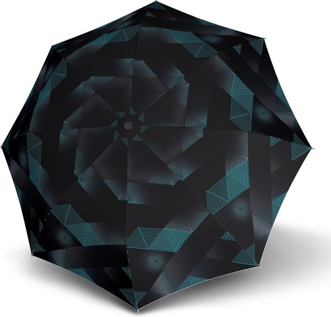 Knirps Paraplu T.200 Medium Duomatic Symphony Black Zwart