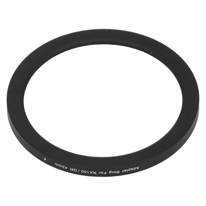 Filteradapterring 49 mm naar 42 mm Aluminiumlegering Schroefdraad Filterlens Adapterring voor Ricoh GR2 GR3 black