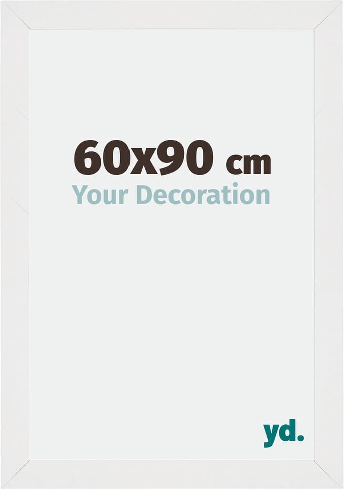 Your Decoration - Fotolijst 60x90 cm - MDF - Wit Hoogglans - Mura
