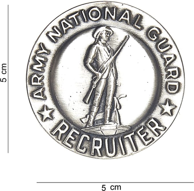 Embleem metaal Army national guard