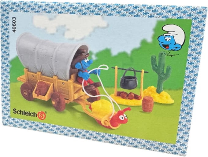 Schleich western cowboy set - De smurfen - Speelset