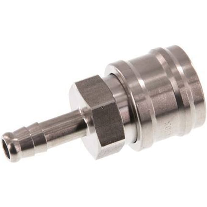 RVS DN 7.2 (Euro) Luchtkoppeling Snelkoppeling 8 mm Slangpilaar