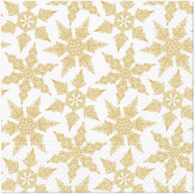 Lunch servetten Gold Winter - PAW Decor - 33x33 cm