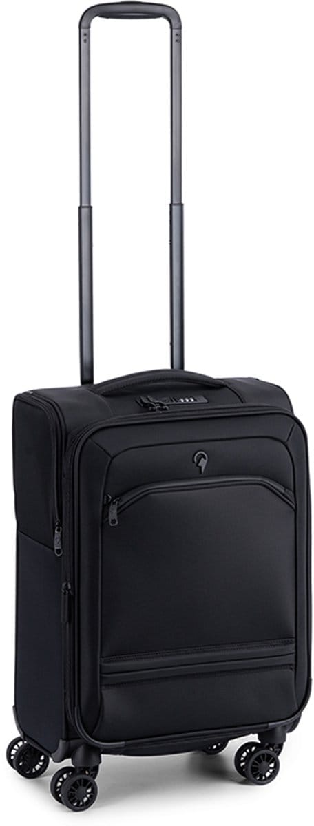 North Pioneer Boarding Handbagage koffer 55 x 35 x 20 cm - Zwart