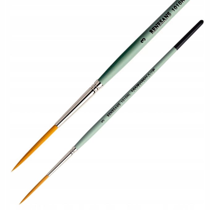 Renesans Brush Series 1010RL - 3 mm rond synthetisch