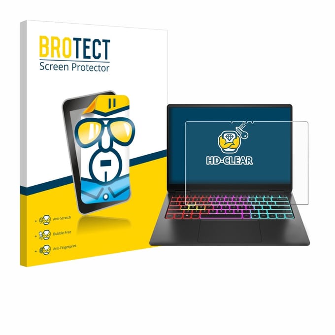 BROTECT - Screenprotector voor HP Omen Transcend 14 - Folie Beschermfolie transparant