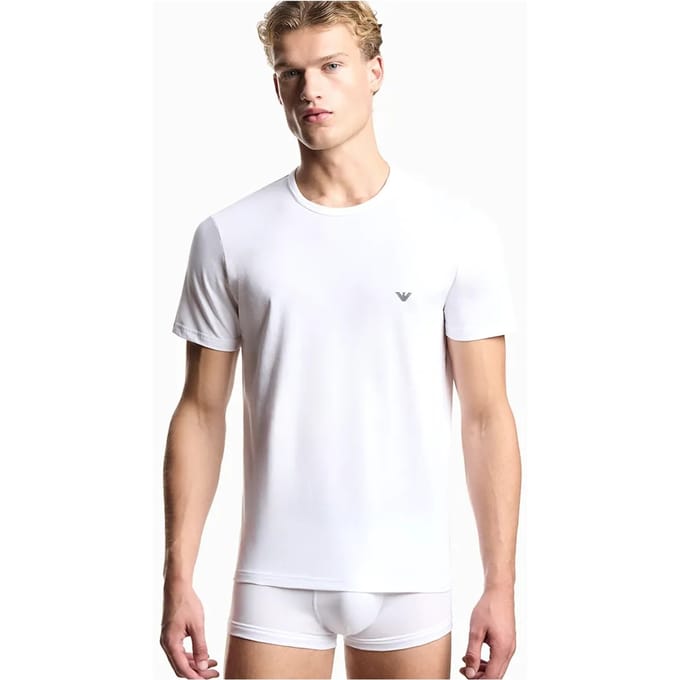 Emporio Armani Stretch Jersey Loungewear Shirt Heren (2-pack) - Maat M