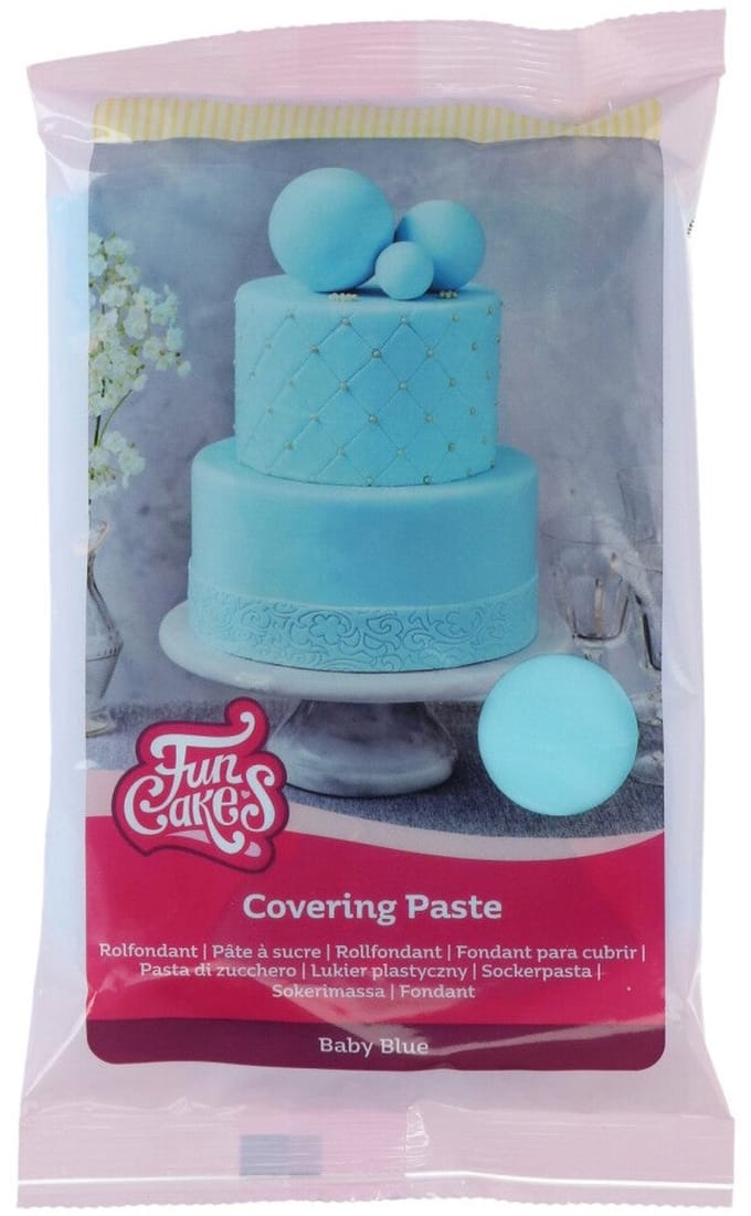 FunCakes Covering Paste - Baby Blauw - 500g - Fondant - Taartdecoratie