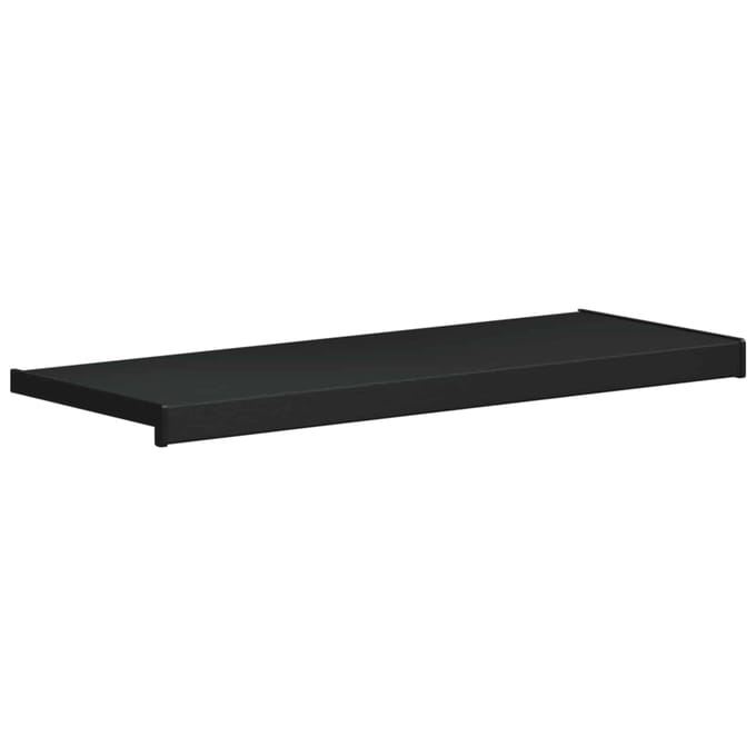 vidaXL - Raamdorpel - Zwart - met - houtnerf - 80 - x - 30 - x - 4,5 - cm - PVC