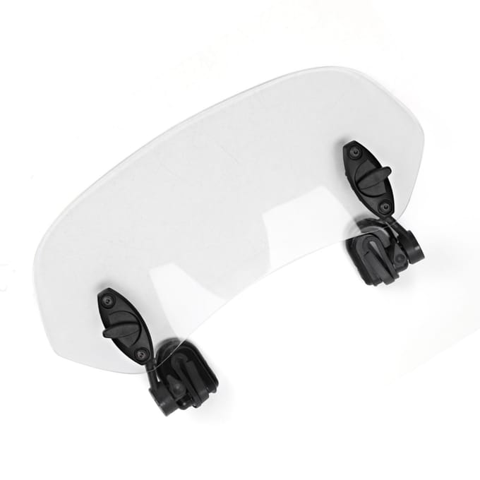 Universele Motorfiets Verstelbare Clip-On Windscherm Windgeleider Windscherm Accessoires wit