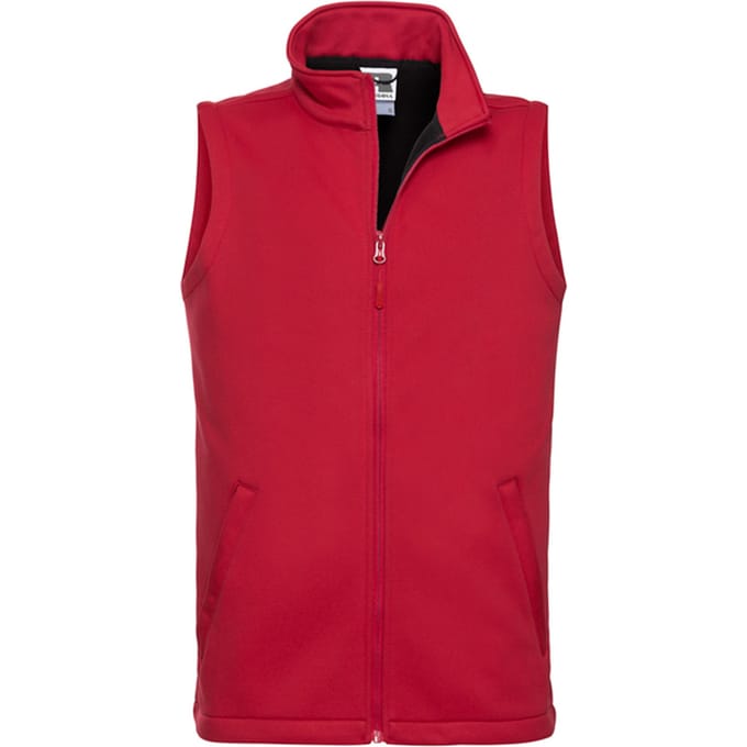 Russell Heren Softshell Gilet (Klassiek rood)
