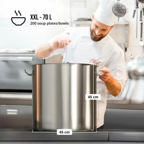 Kookpan inductie - 70 l - Ø 45 cm - Royal Catering