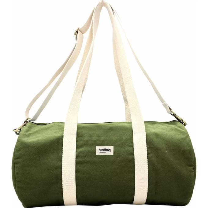 Hindbag Simon olive - weekendtas - biologisch katoen - GOTS - Groen