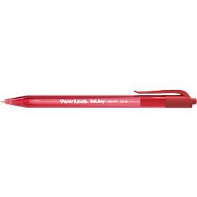 Paper Mate InkJoy 100RT Retractable Ballpoint Pens | Medium Point (1.0mm) | Red | 20 Count