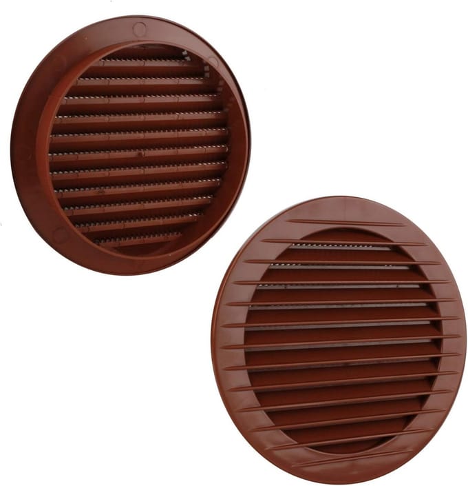 Ventilatierooster rond met insectengaas 60-160 mm - natuurlijke ventilatie