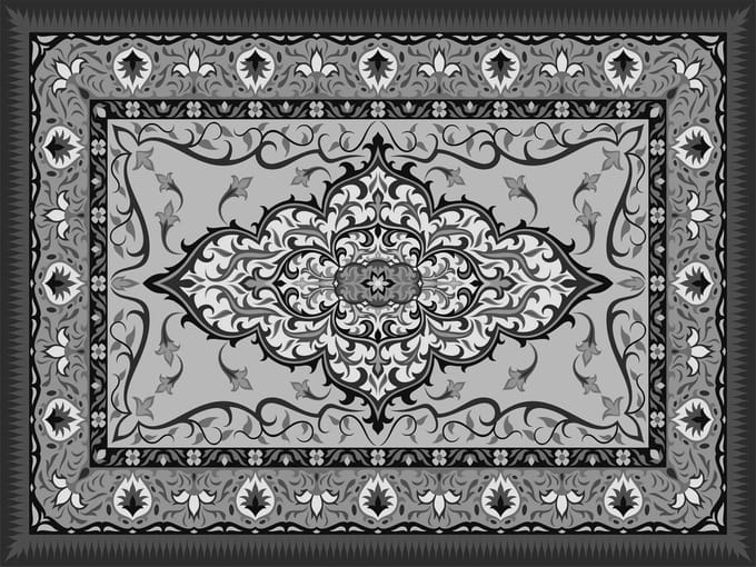 Vinyl | Vloerkleed vinyl | Hoary | 95x95 cm
