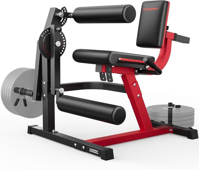 Beenmachine - Beenstrekker Curl - Onderlichaam Training - 3-in-1 Functionaliteit - 272 kg Capaciteit - Zwart Rood