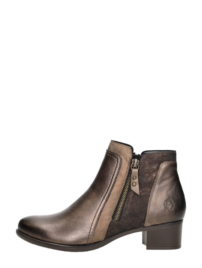 Remonte Dames Enkellaars - R5172-90 Brons Metallic - Maat 41