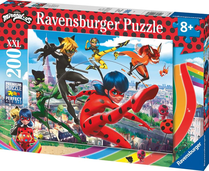 Ravensburger puzzel Miraculous: Superhero Power - Legpuzzel - 200 stukjes