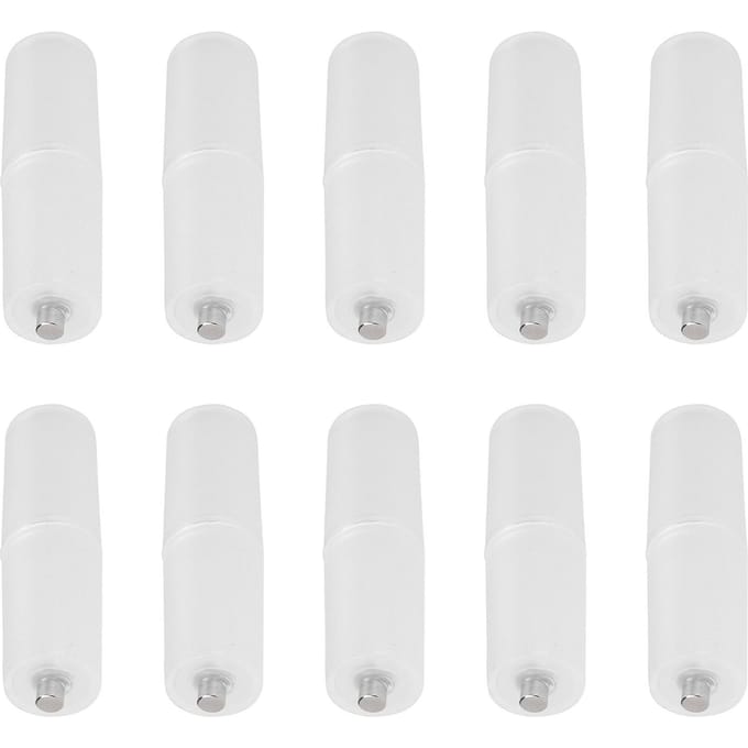 10 STKS AAA naar AA Maat Cel Batterij Converter Adapter Batterijhouder Case Schakelaar Transparant white