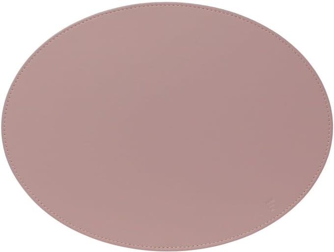 Duo Ovaal Placemat, Dusky Roze/Steengoud