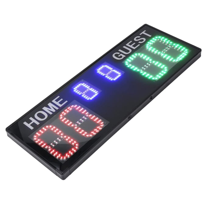 Elektronisch Scorebord 6 Cijfers 1?99 Heldere LED Display Digitale Scoreteller met Afstandsbediening voor blue