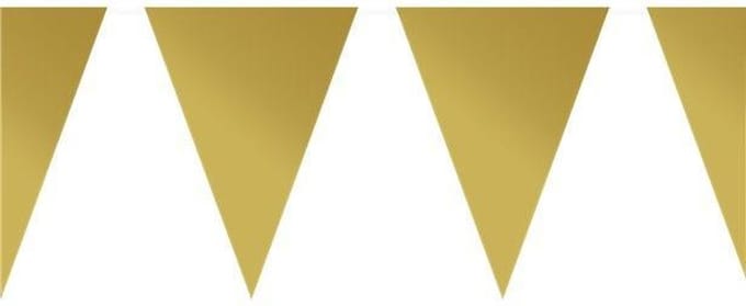 Amscan Vlaggenlijn Goud 10 Meter