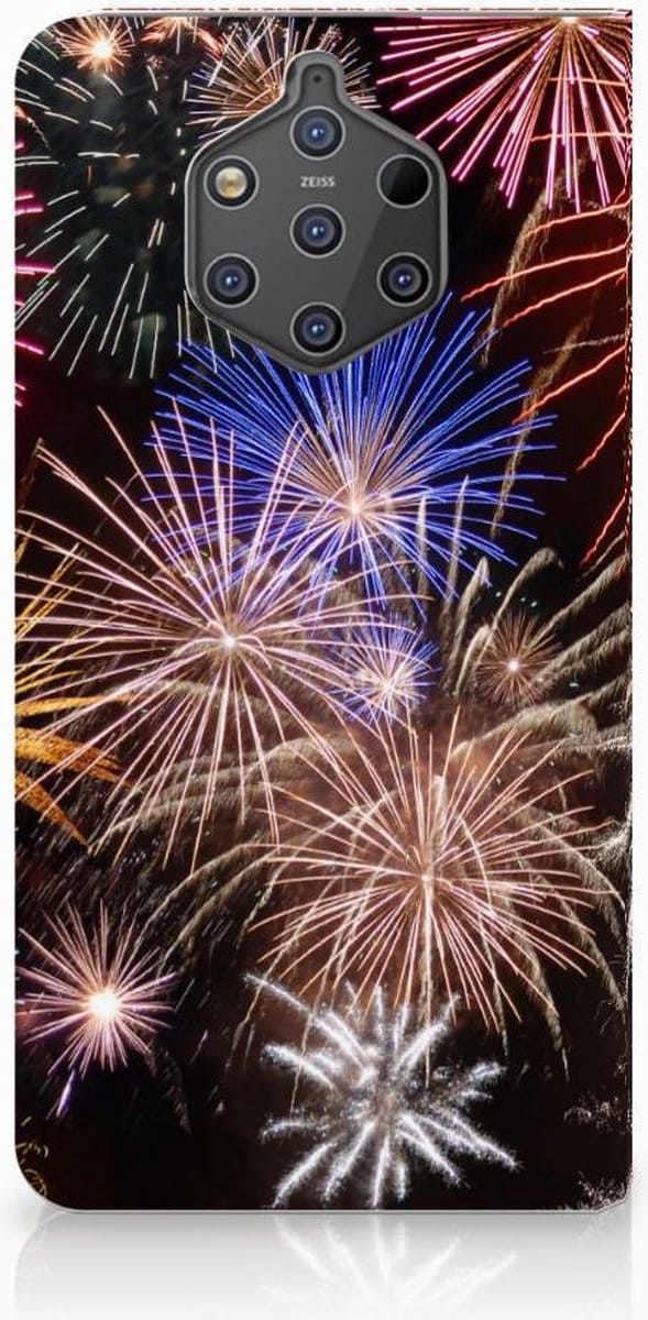 Nokia 9 PureView Hippe Standcase Vuurwerk