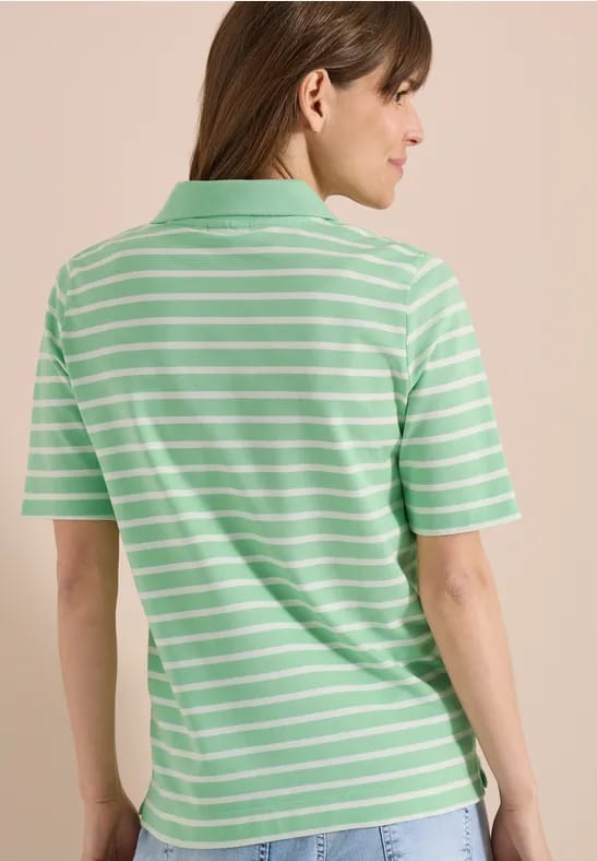 Poloshirt met korte mouwen en strepen