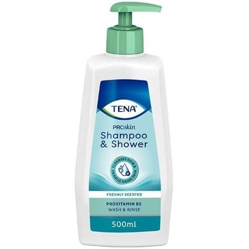Tena Shampoo and Shower 500 ml - 20 flesjes van 500 ml