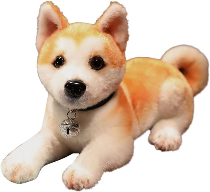 Liggend Shiba Inu Knuffeldier Hond Pluche Speelgoed