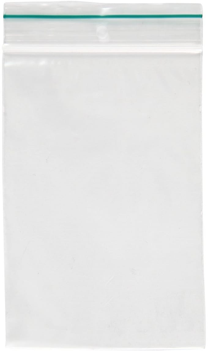 Zip Lock zakjes, afm 8x12 cm, dikte 0,05 mm, 100 stuk/ 1 doos