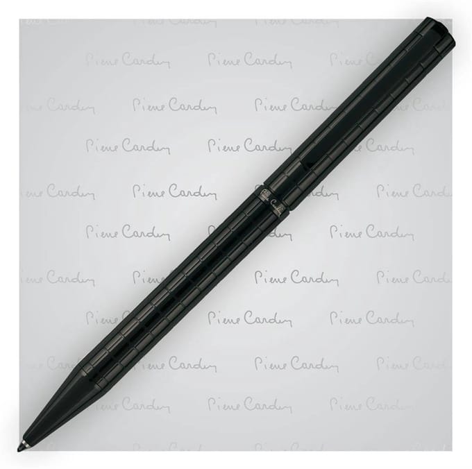 Pierre Cardin Espace Metalen Pen - Zwart, Draaimechanisme