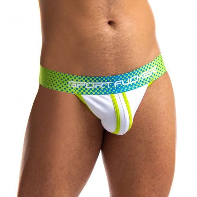 Sport Fucker Jersey - Jockstrap - Groen/Wit XL